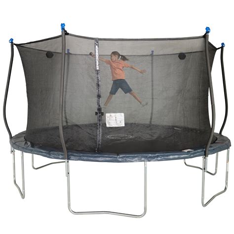 metal trampoline enclosure|trampoline 14 ft with enclosure.